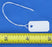 TA763PWH White Plastic String Tag 1/2" x 1