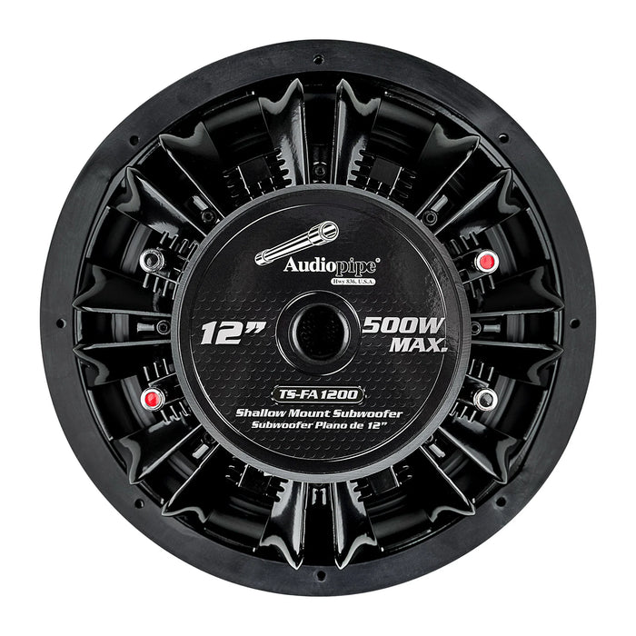 TS-FA1200 A/Pipe 12inShallow Mt 500w Dual 4ohm