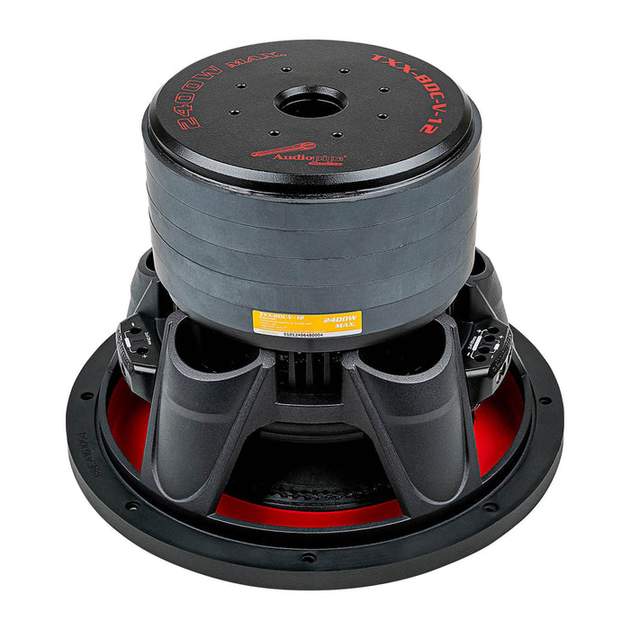 TXX-BDC-V-12 Audiopipe Quinta 5 Stack 2400 watt Composite Cone Subwoofer