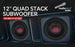TXX-BDC-V-12 Audiopipe Quinta 5 Stack 2400 watt Composite Cone Subwoofer