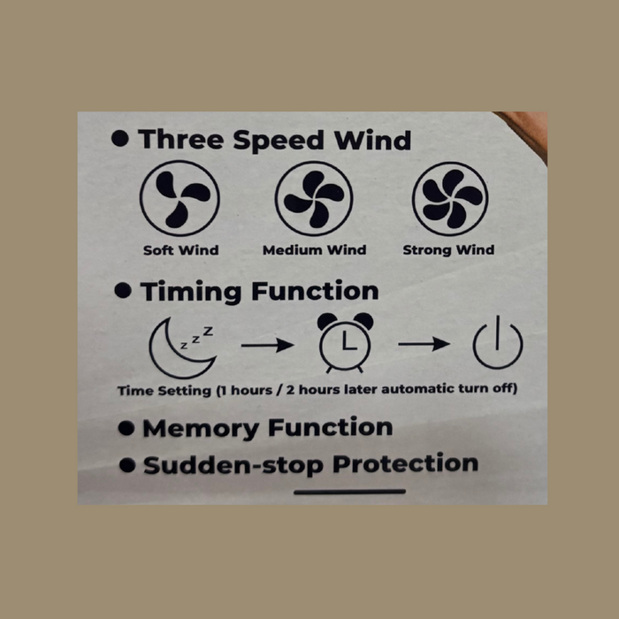 FLA-21 Airbro 21 inch Portable Fan-Light