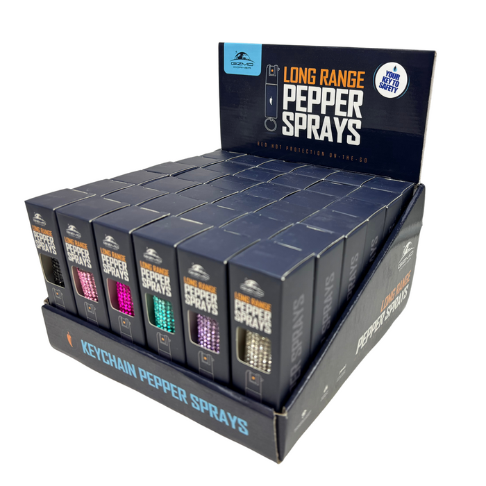 PS-GZDISP36-KCS Gizmo Keychain Pepper Spray 36 Piece Dis