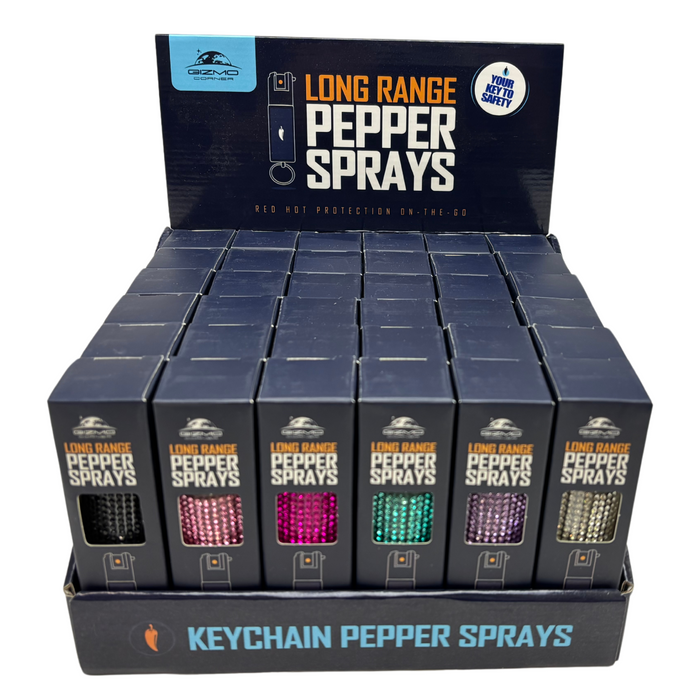 PS-GZDISP36-KCS Gizmo Keychain Pepper Spray 36 Piece Dis