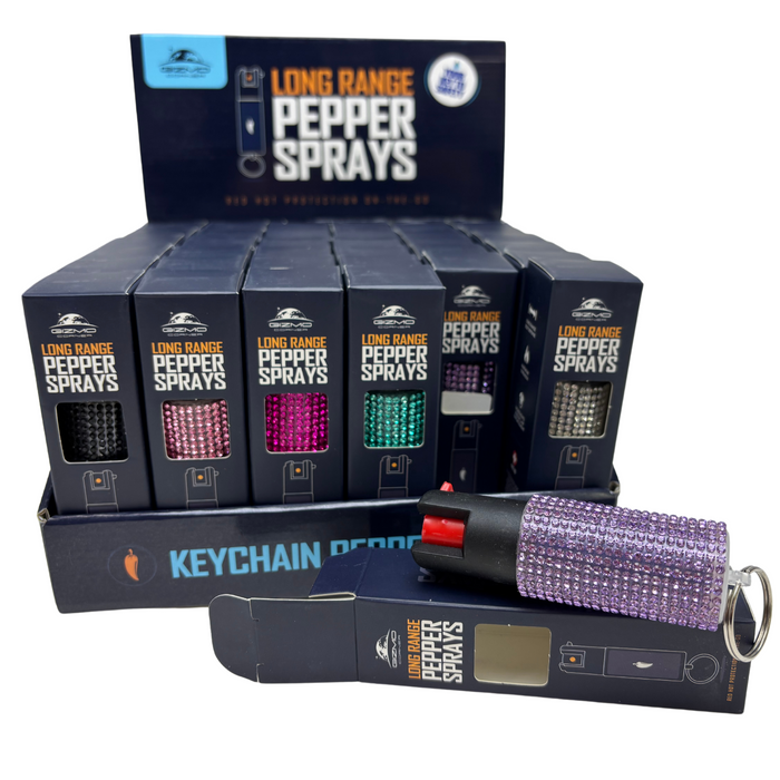 PS-GZDISP36-KCS Gizmo Keychain Pepper Spray 36 Piece Dis