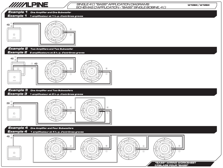 W12S4 Alpine 12 SVC Subwoofer