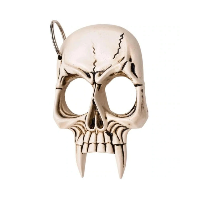 BK15BN Vampire Skull Self Defense Keychain-Bone