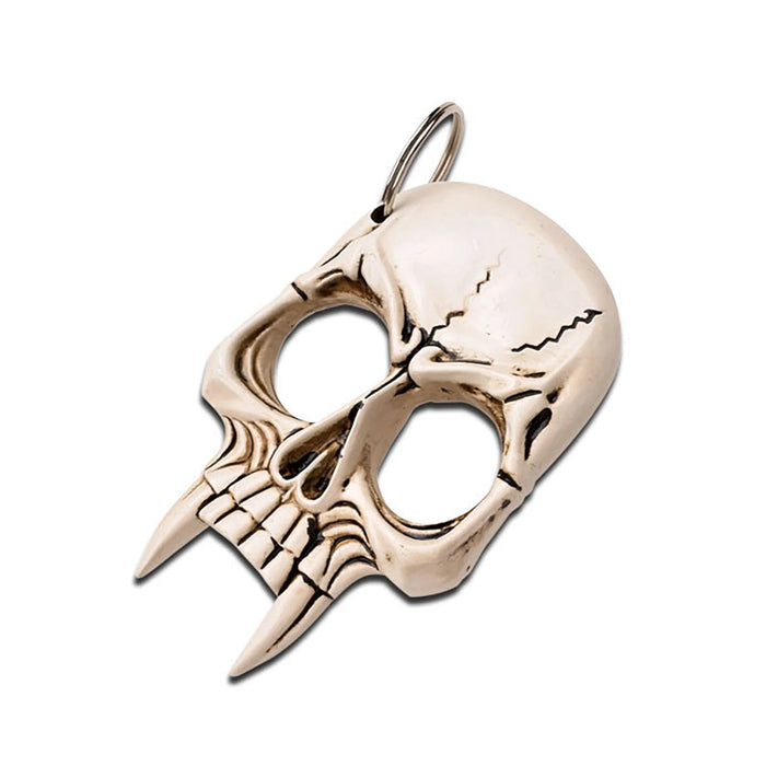 BK15BN Vampire Skull Self Defense Keychain-Bone