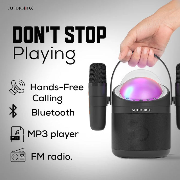 ABK-500 Audiobox Portable Karaokoe Dual Mics