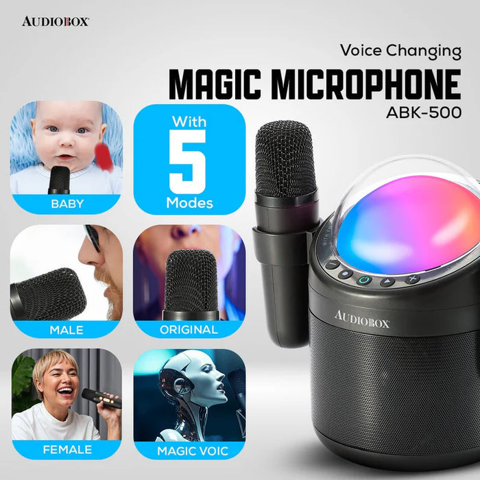 ABK-500 Audiobox Portable Karaokoe Dual Mics