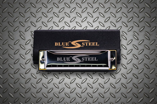 16-D Blue Steel Harmonica Key of D