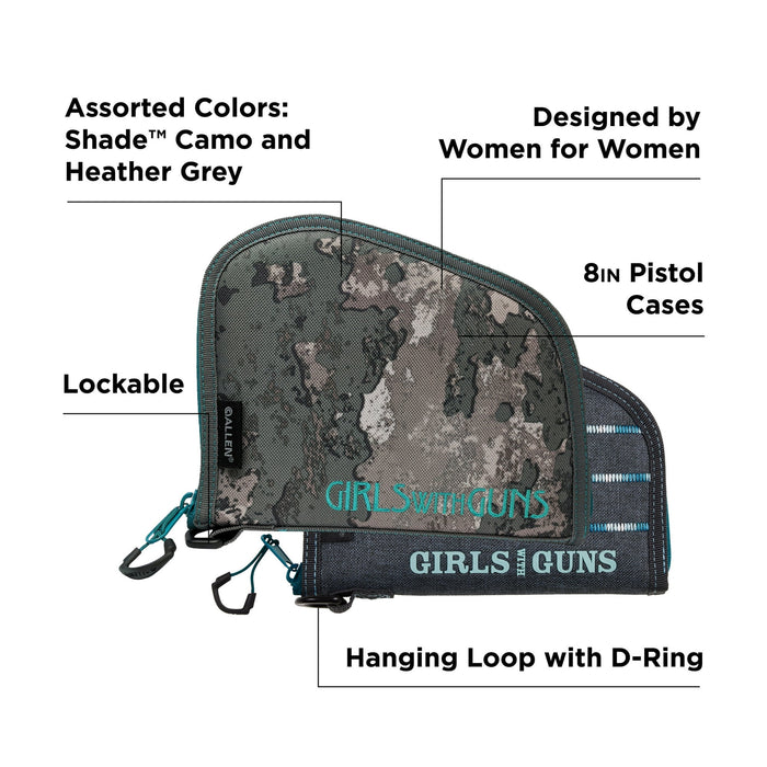 LS-93-8A GWG 8 in Compact Gun Case Asst Colors