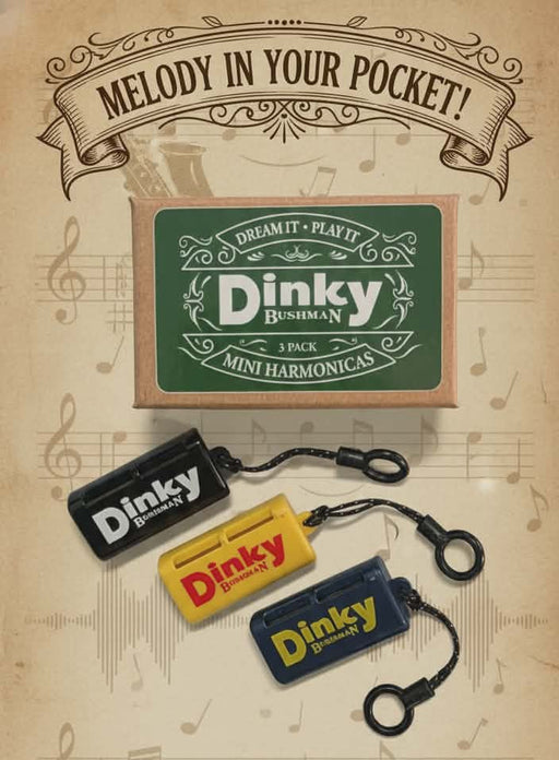 D10-S3 Bushman Dinky Harmonica 3 Set GAC