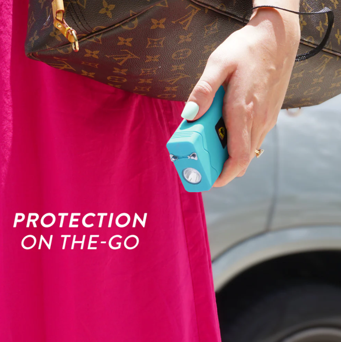 SG-GDDHV-TL Disabler 25M Volt Stun Gun W/ LED Teal