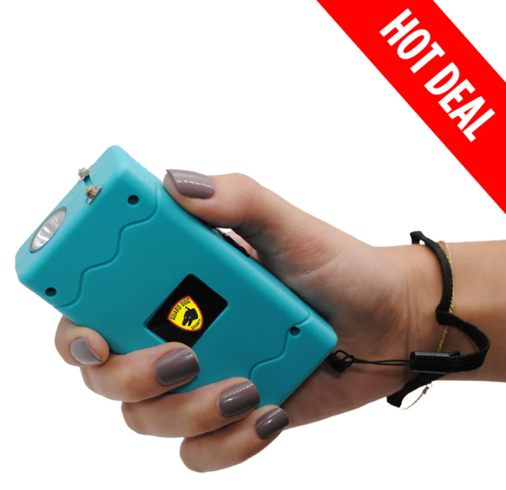 SG-GDDHV-TL Disabler 25M Volt Stun Gun W/ LED Teal