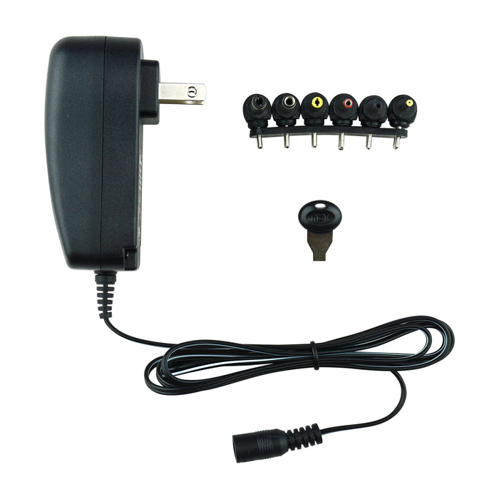 DVSW-2002BL Universal AC Adapter with USB - Retail Blister Pack