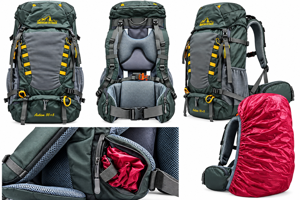 AB0747GR Glacier 60L Internal Frame Pack
