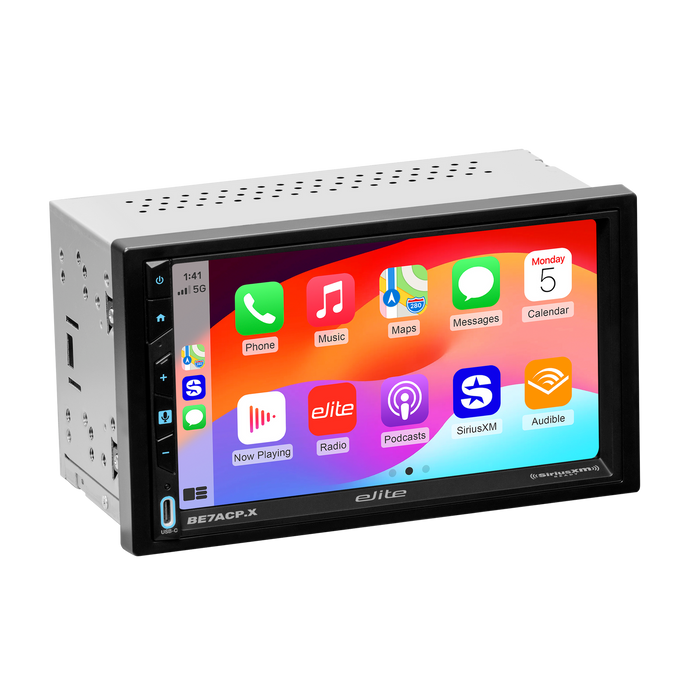 BE7ACP.XC Elite Premium 2x Din Carplay - Backup Camera Pack