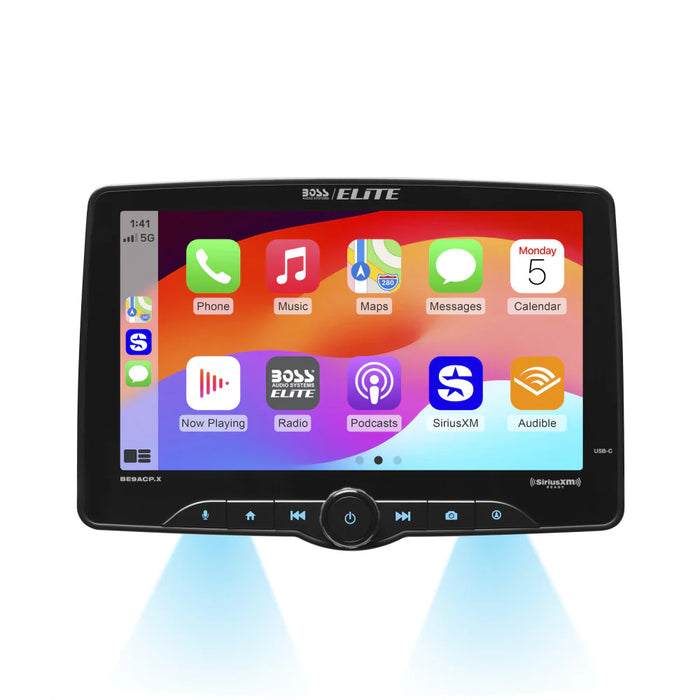 BE9ACP.X Elite 1x Din 9 Wired Carplay Mechless