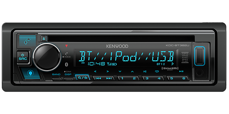 KDC-BT382U Kenwood CD Receiver BT Alexa XM Ready*