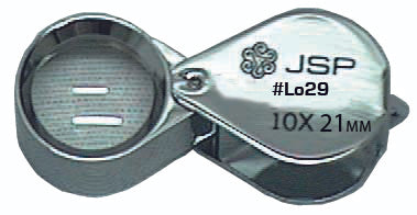 LO29 Jewelers Loupe Chrome 18mm - 10x Power
