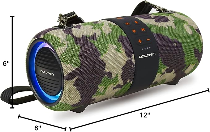 LX-60 CAMO Dolphin Audio Water Proof Bluetooth Speaker