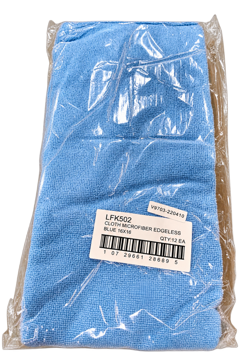 LFK502 Edgeless Lightweight Micro Fiber Towels 12 Pack 16x16