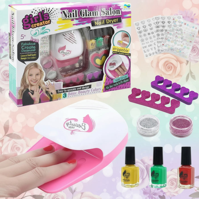 MBK-326 Toy Girls Nail Glam Salon Wtih Dryer