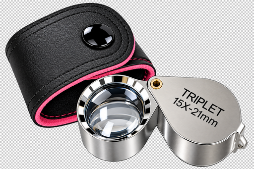 MML15 15X Professional Jewelers 21 mm Triplet Loupe