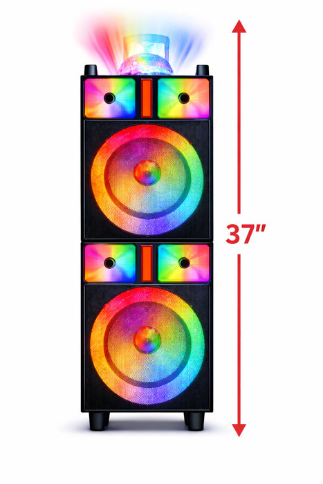 MPD1288B Maxpower 2x8 Bluetooth DJ Speaker with Disco Ball