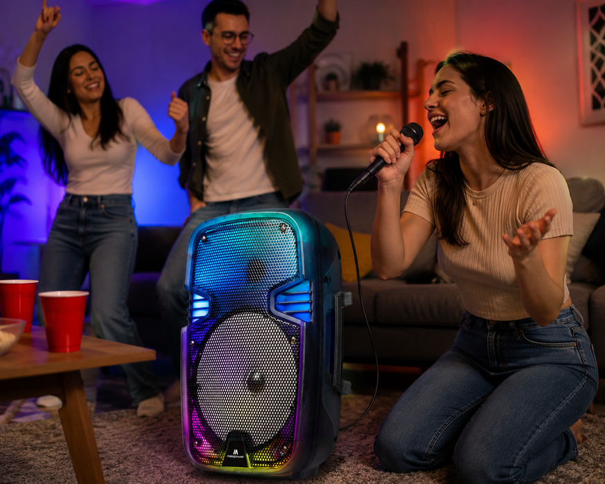 MPD492-BLU Maxpower Lightshow BT Speaker-Blue