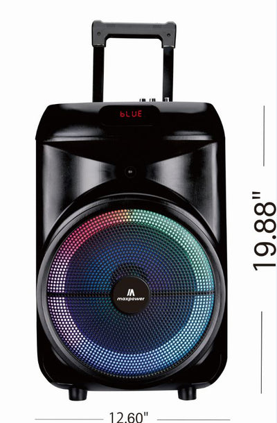 MPD892-ST Maxpower RUMBLE 12 BT Speaker, Mirophone, Stand Combo Pack