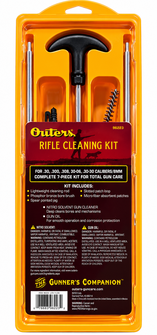 96223 Outers Gun Cleaning Kit for .30, .300, .30-06, and 8mm