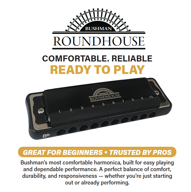 44-C Bushman Soft Edge Harmonica - Key C