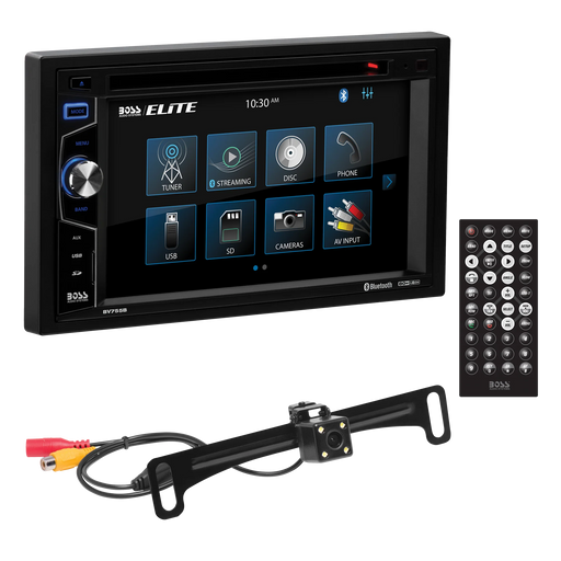 BV755BLC Boss Elite Double-DIN, DVD Player 6.2" Touchscreen With Bluetooth, Rear View camera