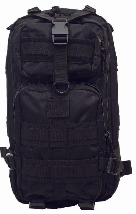 TB-511-BLACK Medium Tactical Backpack-Black