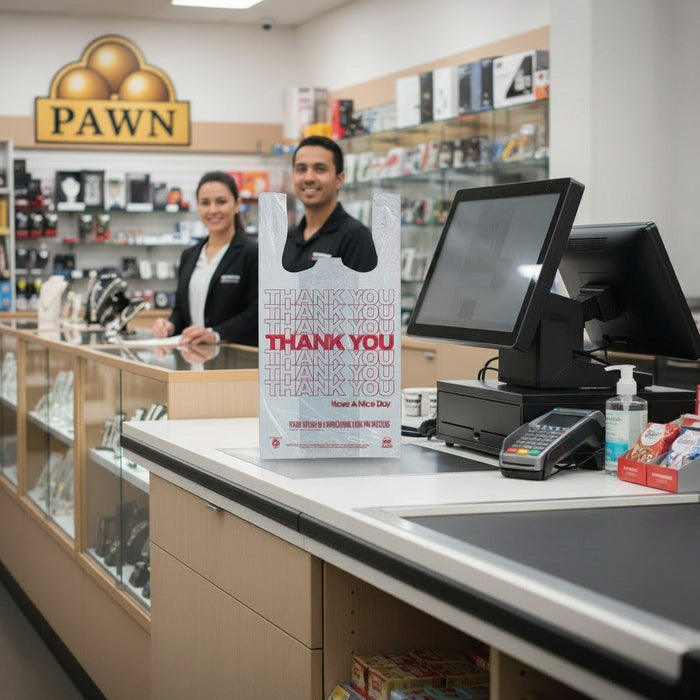 THANKYOU-16 Thank You Bag 8x4x16 250 pcs