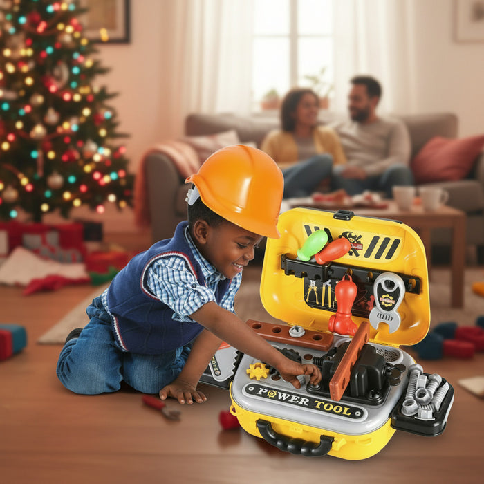 008-932A Toy Power Tool Set With Case