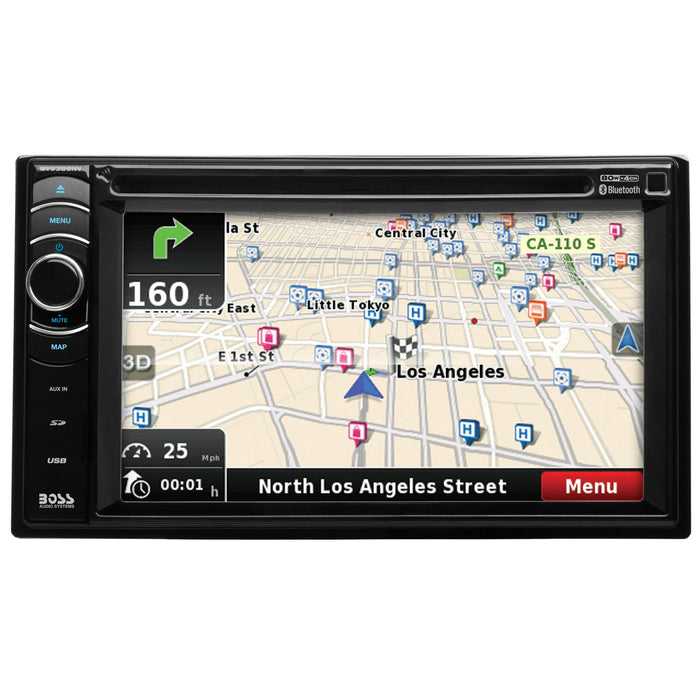 CRBV9386NV Boss Refurb 6.5 2X Din BT  NAV