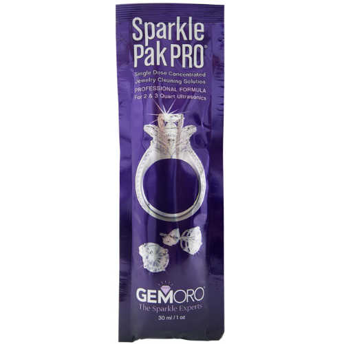 0925 GemOro Sparkle Pak Pro Ultrasonic Cleaning Solition - Box of 24 .5oz Packets