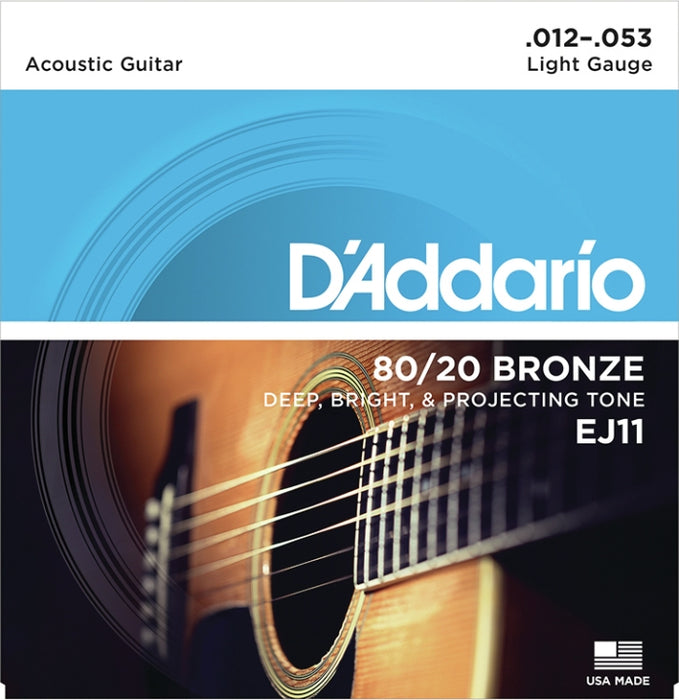 D'Addario Bronze Acoustic Lite Guitar Strings