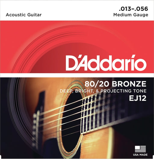 D'Addario Bronze Acoustic Guitar Strings, Medium