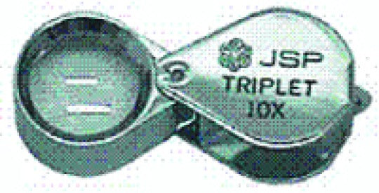 10x Triplet Loupe 18mm Chrome Plated