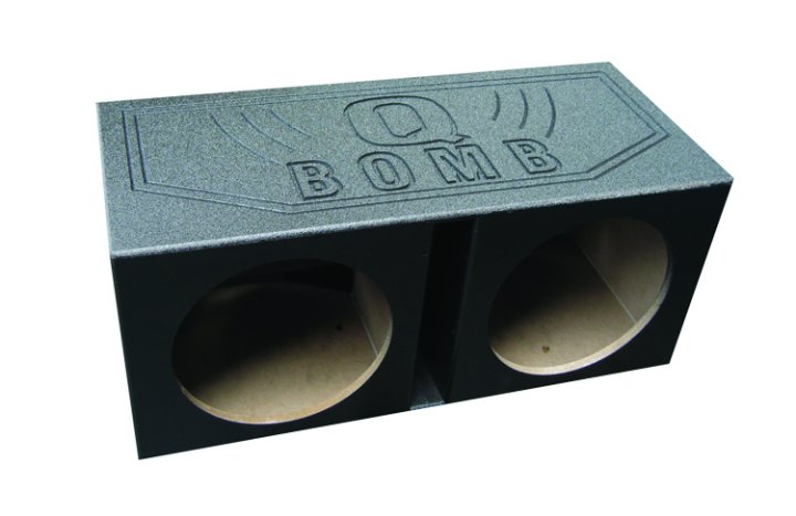 Qbomb Dual 15in Vented Box Painted Black