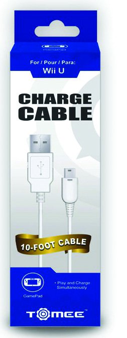 M06012 Wii U GamePad Tomee Charge Cable 10 ft — M&M Merchandisers