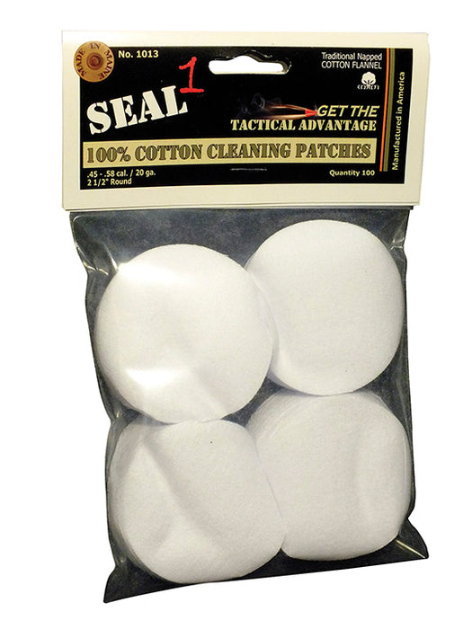 SEAL 1 2.5" Cotton Cleaning Patch 100 Pack