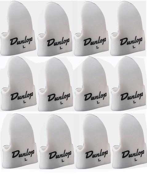Dunlop Large Finger Picks White 12 Pack