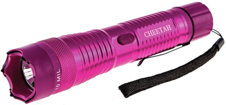 Cheetah 10 Million Volt Flashlight Stun Gun Pink: 380 Lumen