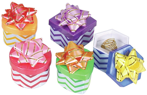 Red Velvet Stud Earring Box Display Jewelry Gift Boxes Gold Trim 1 Dozen 