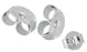 Small Silver Ear Nuts