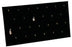 M&M 68C-BK 26 Hook Pendant Pad w/ Easel- Black Velvet